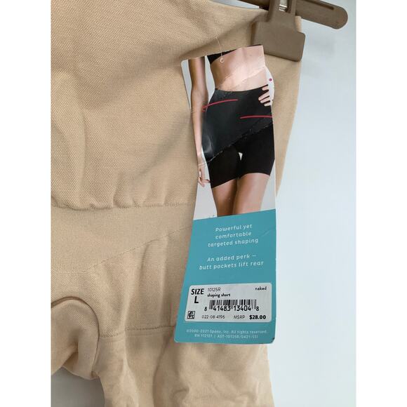 ASSETS by SPANX Large Beige Remarkable Result High Waist Mid Thigh Shaper K33-18 - Picture 4 of 9